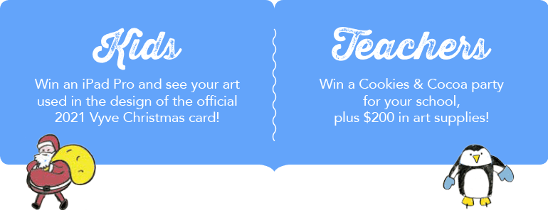 Vyve 2021 Christmas Card Contest Prizes